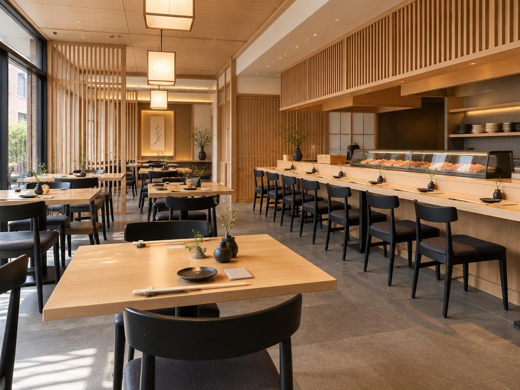 Sora Kitchen — fictional dining room illustration